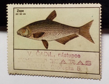 Fisch Zope - Prag / Reklamemarke