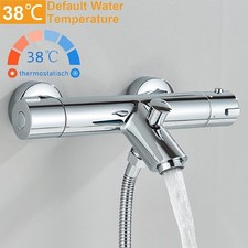 Thermostat Badewannenarmatur Duschset Wannenarmatur Armatur Mischbatterie Chrom