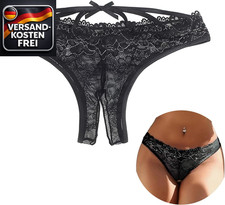 Damen sexy Spitze Slip offen
