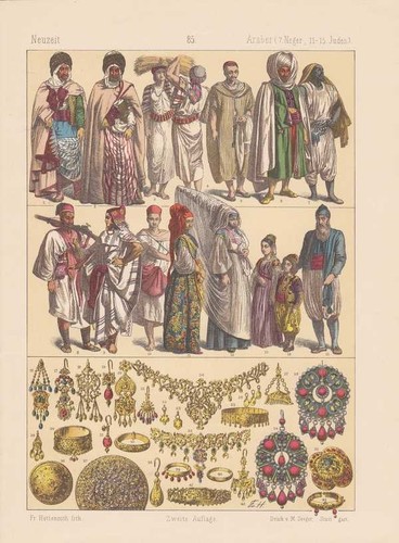 Araber kabylen juden - kabylen, trachten