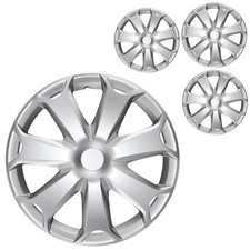 4 Stück Radkappen 16 Zoll Radzierblenden in Silber Radblenden Universal