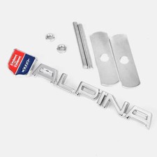 Für ALPINA Schriftzug Logo Kühlergrill Stoßstange ALPINA Emblem Badge NEW Auto