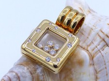 Wertvoller Chopard Brillant Anhänger 0,5ct. in 750 Gelbgold