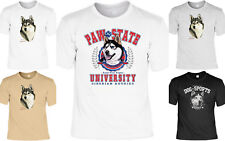 Husky Motiv T-Shirt - Hunderassen T-Shirt Siberian Husky Zeichnung Schlittenhund