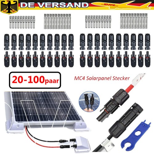 100 paar solarstecker - pv,