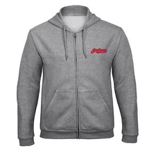 Indian Panhead Harley bestickte Hooded Sweatjacke mit Reißverschluss- 9277-GR