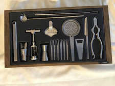 hochwertiges Barset von Dreizack Solingen ADMIRAL Cocktail Bar Set in Holzbox