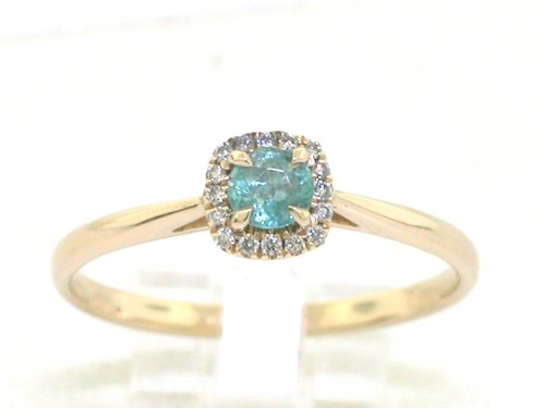 Paraiba turmalin ring 585 - paraiba,