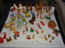 XXL Konvolut Osterschmuck, Baumbehang, Küken, Hase u.s.w. Erzgebirge,DDR