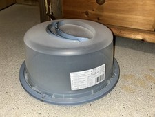 Tortenbehälter Tortencontainer Kuchencontainer Ø 34cm mit klappbaren Griffen