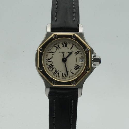 Cartier santos ronde - ronde, quartz