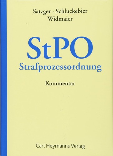 Stpo kommentar buch heymanns - stpo-kommentar,