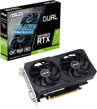 ASUS Dual GeForce RTX 3050 OC V2, DUAL-RTX3050-O8G-V2, 8GB GDDR6, DVI, HDMI, DP 
