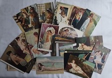 AUSWÄHLEN aus Erotik AK Künstler Postkarte Akt Ansichtskarte alt Gemälde Frauen