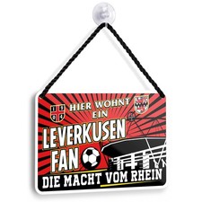 Blechschild Leverkusen Fan