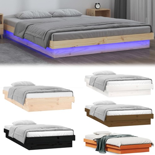 Led massivholzbett holzbett - massivholzbett,