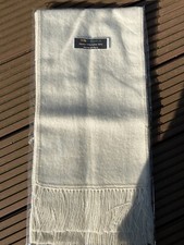 Naturfaser Alpaka Schal aus Peru - Neu - Weiß