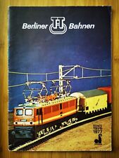 Berliner TT Bahnen / Katalog / DDR / Eisenbahn / Modelleisenbahn / Modell / Zeit