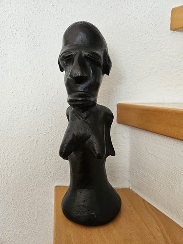 Afrikanische holzfigur büste - afrikanische,