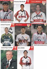 VfB Stuttgart, 8  Autogrammkarten, Original signiert