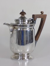 Art Nouveau Silberkanne James Parkes & Co Sterling Silber England WKI Wappen