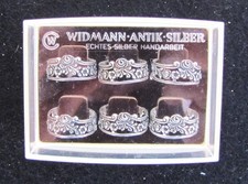 6x Servietten Ringe Rosendekor