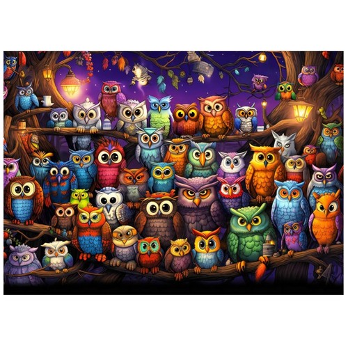 Puzzle 1000 teile eule motiv - 1000,