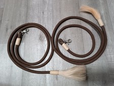 Westernzügel braun geflochten