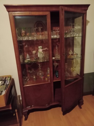 Vitrine holz vintage - vitrine,