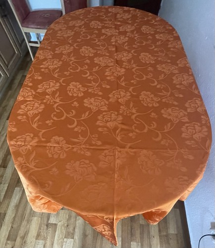 Tischdecke stoff terrakotta - tischdecke,