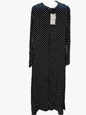 ZARA MAXIKLEID Schwarz-Weiß