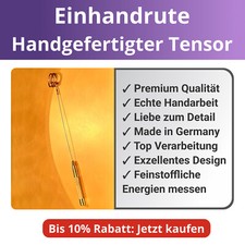 ✅ Handgefertigter Tensor Einhandrute Spirituell Wünschelrute Gesundheit Allergie