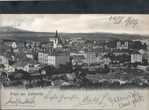 Gruss aus leitmeritz 1904 - gruss,