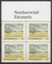 PM 8015742 Nordseewind Encaustic - aus 100-er Auflage - 4-er Block mit Text