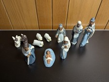 Krippenfiguren Ton Handbemalt