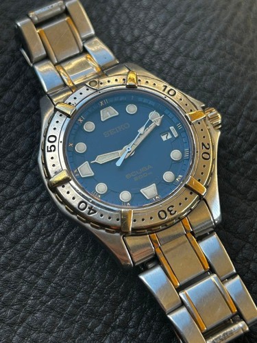Seiko scuba 200m navy dial - seiko,
