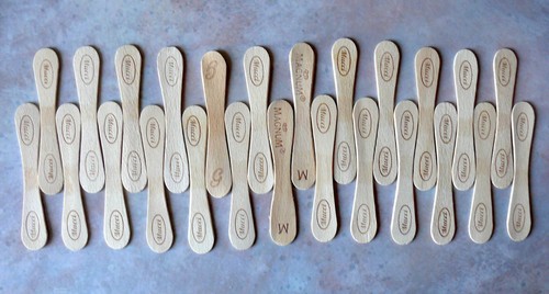 25x holzstiele holzstäbe - 25x,