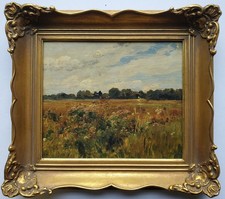 Gemälde Öl Landschaft Sommer