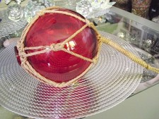 Große rote Seemanns Glaskugel / Partykeller sonstige Deko