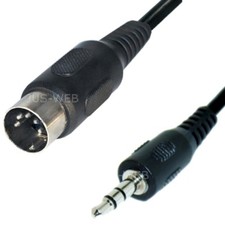 Audio Kabel 5pol DIN Stecker auf 3,5mm Klinke Stecker 1,5m Klinken Adapter kdu