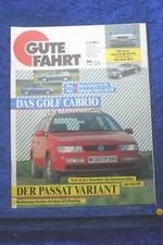 Gute Fahrt 12/93 VW Audi W12 80 Golf Cabrio Oettinger Passat Variant 16V