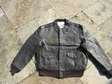 US Army A2 Fliegerjacke Cooper Lederjacke Pilotenjacke Airforce USAAF US 44R #G7