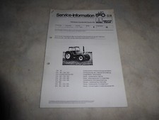 Service-Information Deutz-Fahr