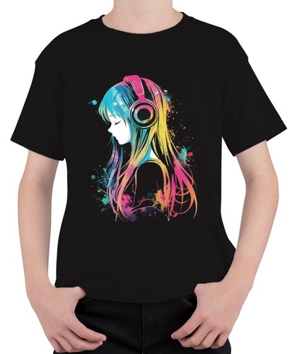 Anime mädchen kopfhörer - mädchen,