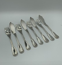 WMF Augsburger Faden Fischbesteck 90er Silberauflage 4 Personen 8 Teile