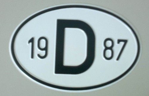 Schild mit jahreszahl - d,
