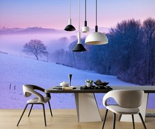 3D Schnee Wald C160 Tapete