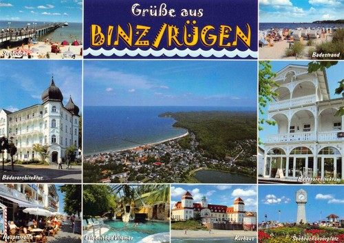 Postkarte binz rügen - binz,
