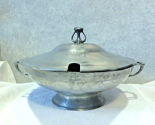 Terrine Schüssel mit Deckel Jugendstil Maiglöckchendekor Kayserzinn 4350