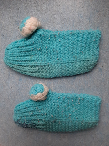 Warme gestrickte schuhe - warme,